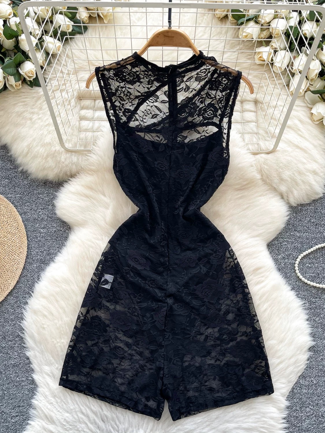 Tropical oasis lace jumpsuit CJS125 images